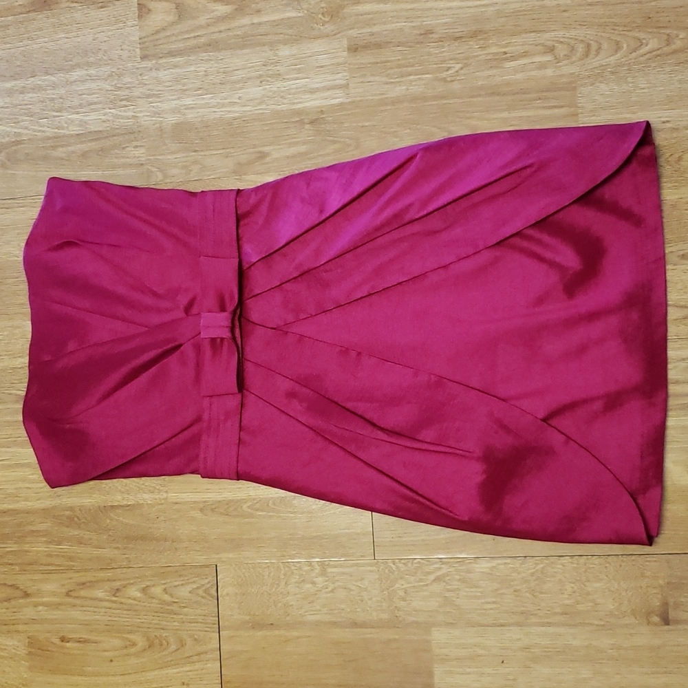 VTG Cache magenta strapless cocktail dress sz 0